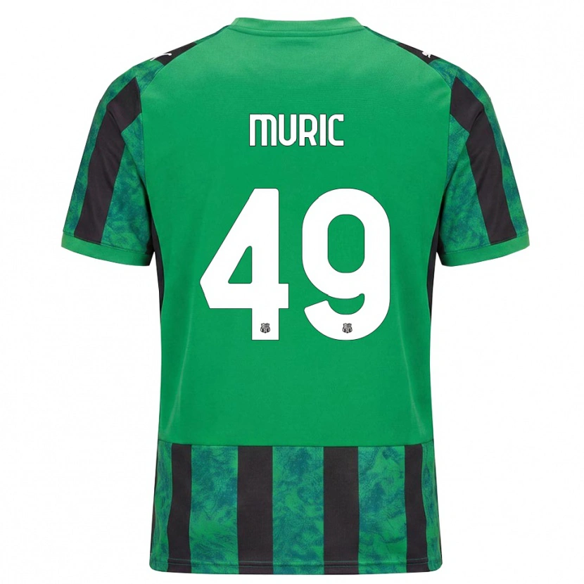 Danxen Børn Arijanet Murić #49 Grøn Sort Hvid Hjemmebane Spillertrøjer 2026/27 Trøje T-Shirt