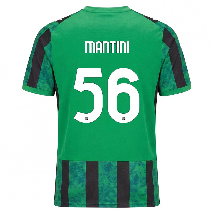 Danxen Børn Raffaele Mantini #56 Grøn Sort Hvid Hjemmebane Spillertrøjer 2026/27 Trøje T-Shirt