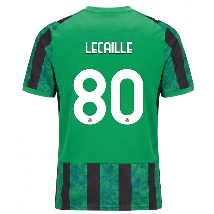 Danxen Børn Carla Lecaille #80 Grøn Sort Hvid Hjemmebane Spillertrøjer 2026/27 Trøje T-Shirt