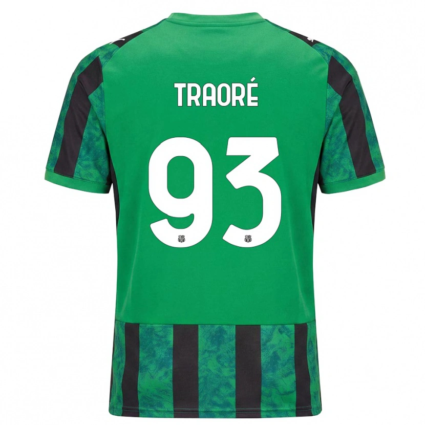 Danxen Børn Kadidia Traoré #93 Grøn Sort Hvid Hjemmebane Spillertrøjer 2026/27 Trøje T-Shirt