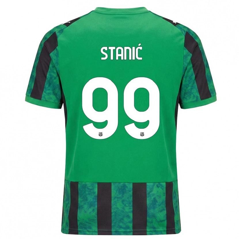 Danxen Børn Paulina Stanić #99 Grøn Sort Hvid Hjemmebane Spillertrøjer 2026/27 Trøje T-Shirt