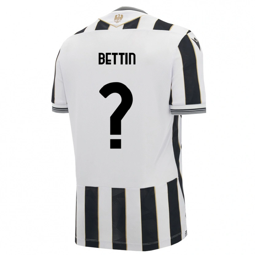 Danxen Børn Matteo Bettin #0 Sort Hvid Pink Hjemmebane Spillertrøjer 2026/27 Trøje T-Shirt