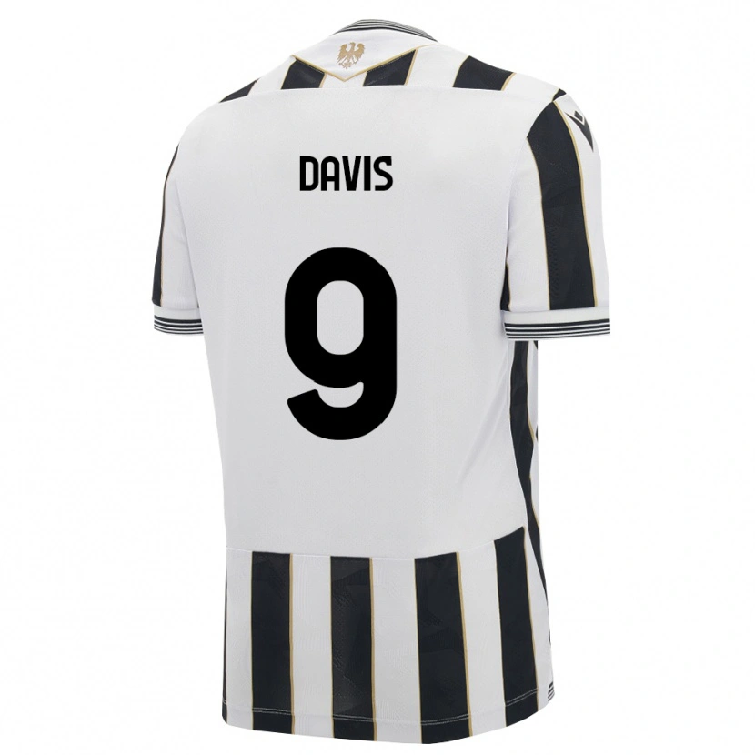 Danxen Børn Keinan Davis #9 Sort Hvid Pink Hjemmebane Spillertrøjer 2026/27 Trøje T-Shirt