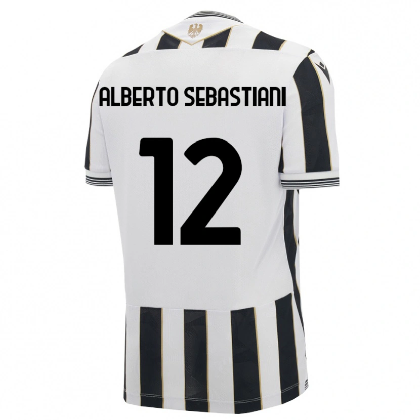 Danxen Børn José Alberto Sebastiani #12 Sort Hvid Pink Hjemmebane Spillertrøjer 2026/27 Trøje T-Shirt