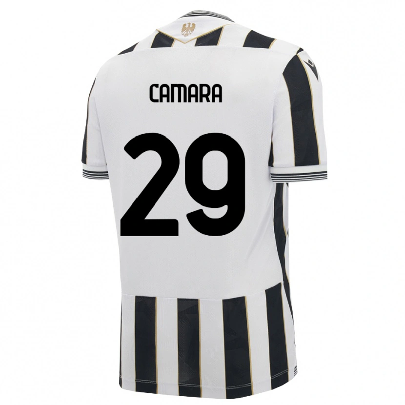 Danxen Børn Abdoulaye Camara #29 Sort Hvid Pink Hjemmebane Spillertrøjer 2026/27 Trøje T-Shirt