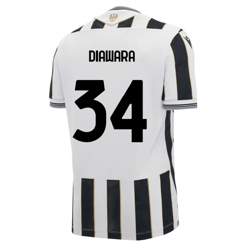 Danxen Børn Sekou Diawara #34 Sort Hvid Pink Hjemmebane Spillertrøjer 2026/27 Trøje T-Shirt