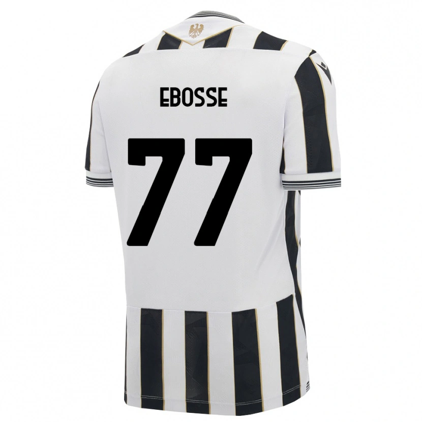 Danxen Børn Enzo Ebosse #77 Sort Hvid Pink Hjemmebane Spillertrøjer 2026/27 Trøje T-Shirt