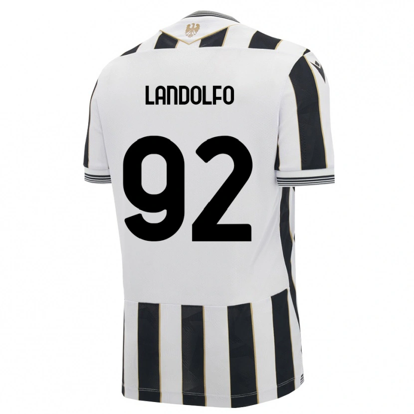 Danxen Børn Tommaso Landolfo #92 Sort Hvid Pink Hjemmebane Spillertrøjer 2026/27 Trøje T-Shirt