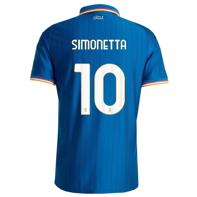Danxen Børn Jacopo Simonetta #10 Blå Hvid Rød Hjemmebane Spillertrøjer 2026/27 Trøje T-Shirt