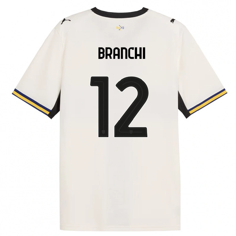 Danxen Børn Ferruccio Branchi #12 Off-White Sort Gul Hjemmebane Spillertrøjer 2026/27 Trøje T-Shirt