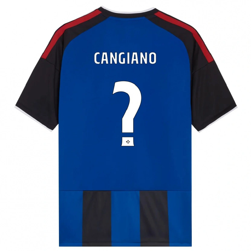 Danxen Børn Cristian Cangiano #0 Sort Rød Hvid Blå Hjemmebane Spillertrøjer 2026/27 Trøje T-Shirt