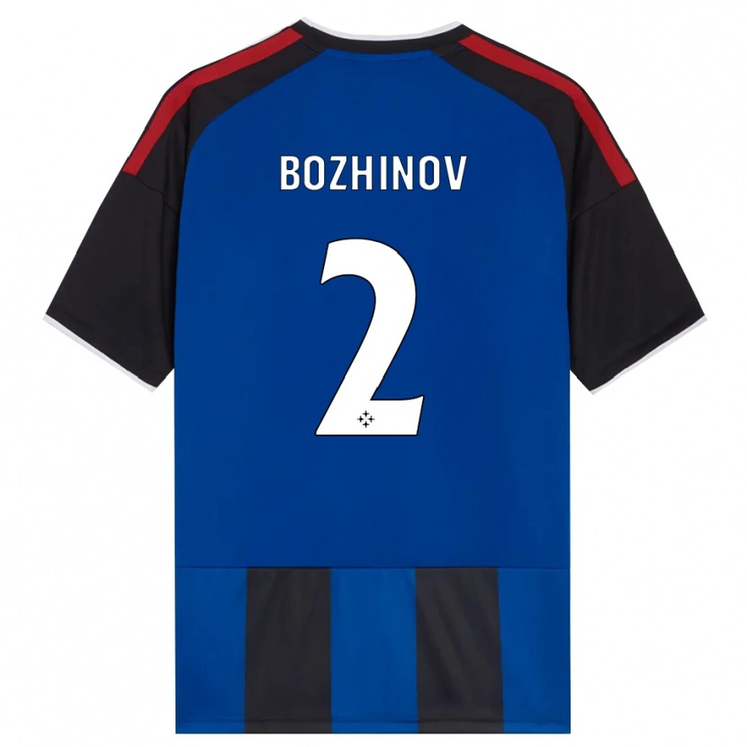 Danxen Børn Rosen Bozhinov #2 Sort Rød Hvid Blå Hjemmebane Spillertrøjer 2026/27 Trøje T-Shirt