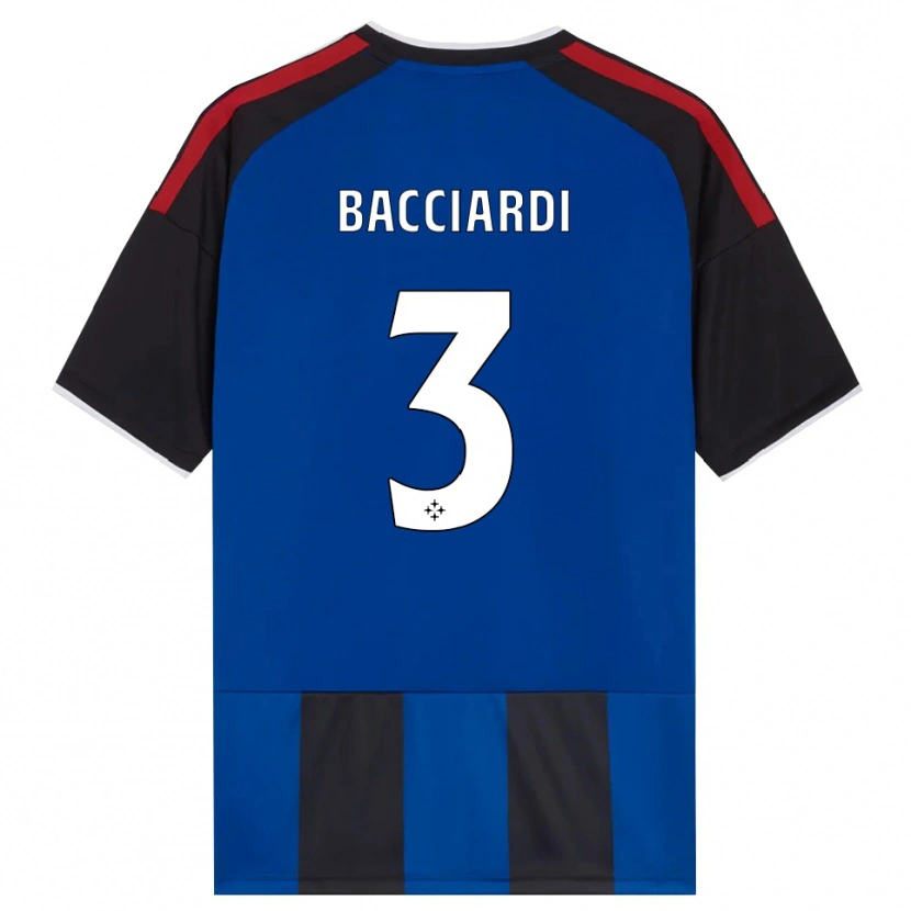 Danxen Børn Lorenzo Bacciardi #3 Sort Rød Hvid Blå Hjemmebane Spillertrøjer 2026/27 Trøje T-Shirt