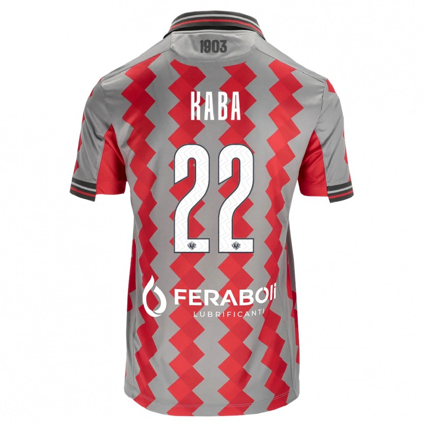 Danxen Børn Karamoko Kaba #22 Grå Rød Hvid Hjemmebane Spillertrøjer 2026/27 Trøje T-Shirt