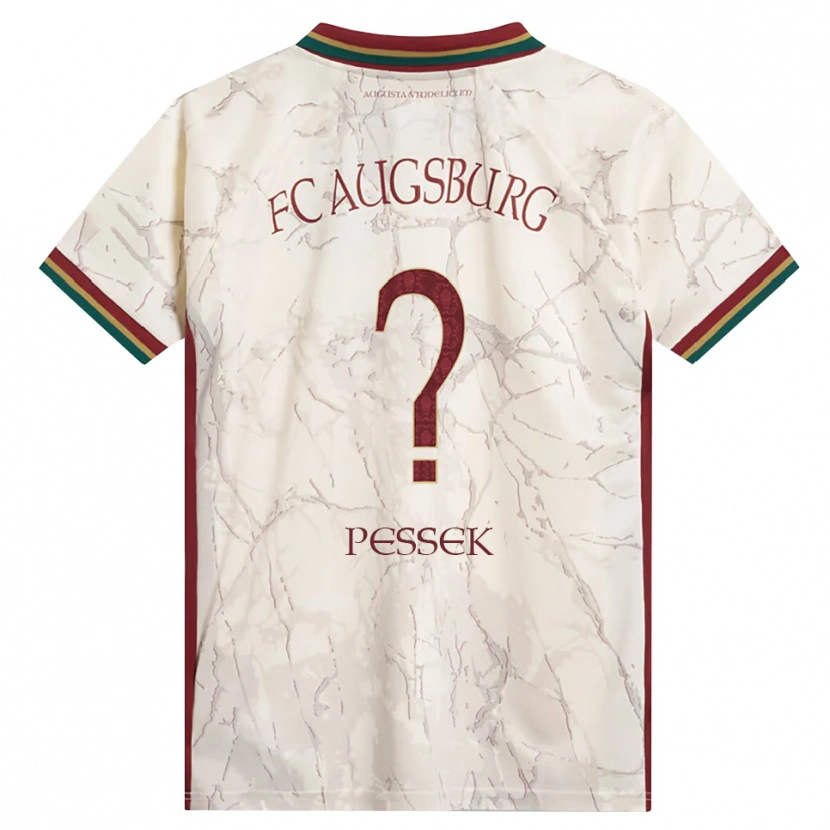 Danxen Børn Luca Pessek #0 Grøn Ris Hvid Bordeaux Hjemmebane Spillertrøjer 2026/27 Trøje T-Shirt