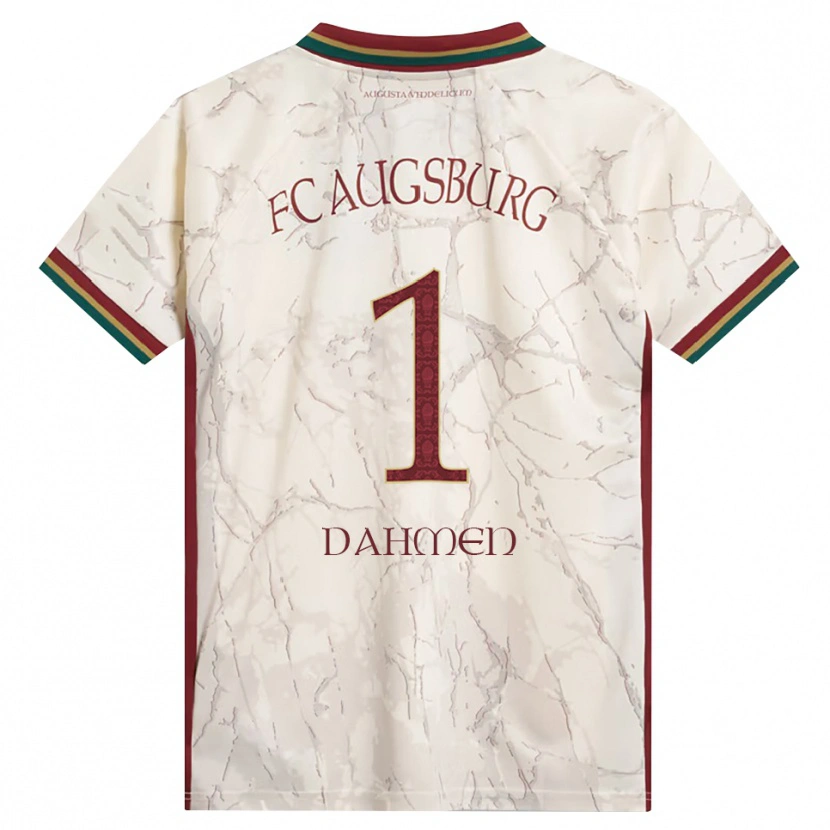 Danxen Børn Finn Dahmen #1 Grøn Ris Hvid Bordeaux Hjemmebane Spillertrøjer 2026/27 Trøje T-Shirt