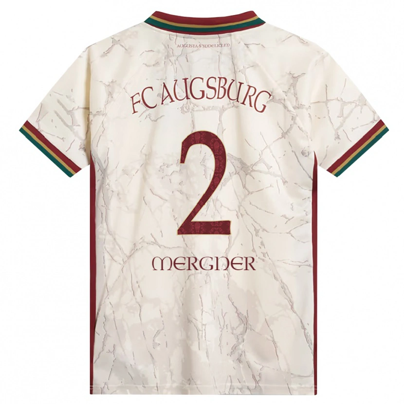Danxen Børn Sandra Mergner #2 Grøn Ris Hvid Bordeaux Hjemmebane Spillertrøjer 2026/27 Trøje T-Shirt