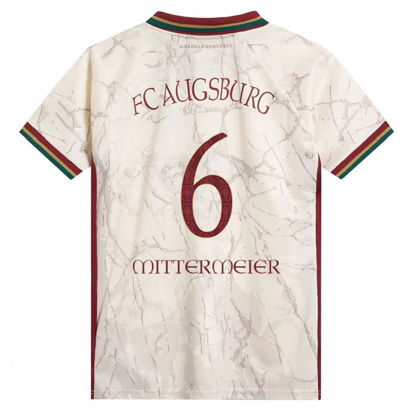 Danxen Børn Stefanie Mittermeier #6 Grøn Ris Hvid Bordeaux Hjemmebane Spillertrøjer 2026/27 Trøje T-Shirt