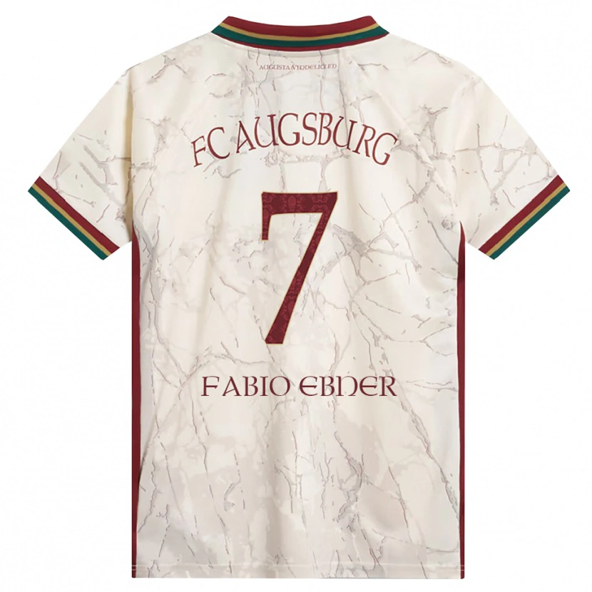 Danxen Børn Fabio Ebner #7 Grøn Ris Hvid Bordeaux Hjemmebane Spillertrøjer 2026/27 Trøje T-Shirt