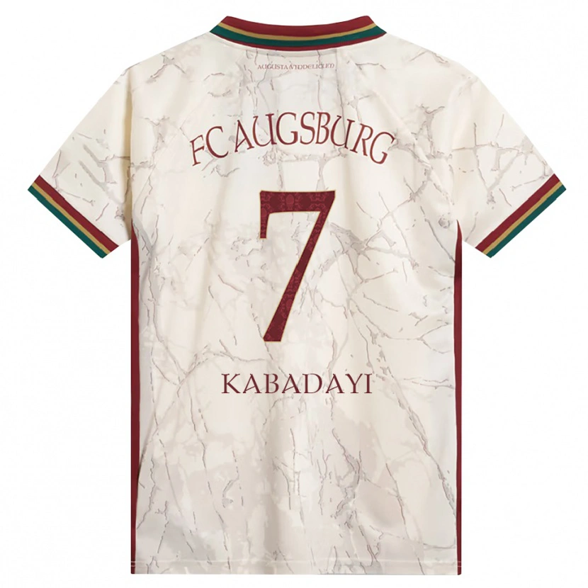 Danxen Børn Yusuf Kabadayi #7 Grøn Ris Hvid Bordeaux Hjemmebane Spillertrøjer 2026/27 Trøje T-Shirt