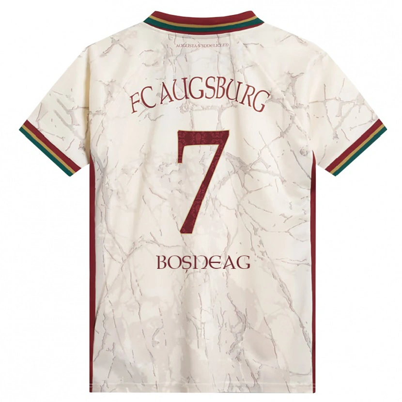 Danxen Børn Ioan Boșneag #7 Grøn Ris Hvid Bordeaux Hjemmebane Spillertrøjer 2026/27 Trøje T-Shirt