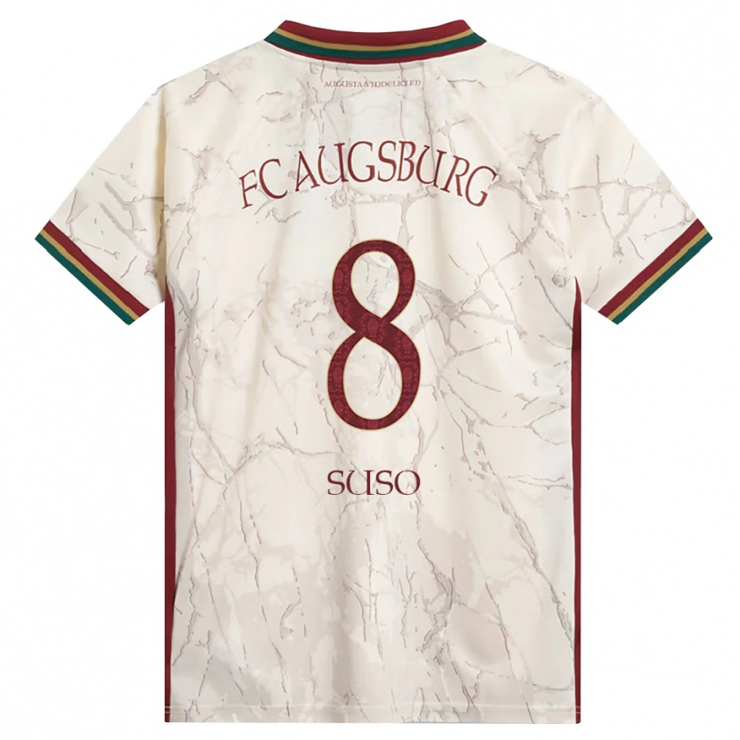 Danxen Børn Sima Suso #8 Grøn Ris Hvid Bordeaux Hjemmebane Spillertrøjer 2026/27 Trøje T-Shirt