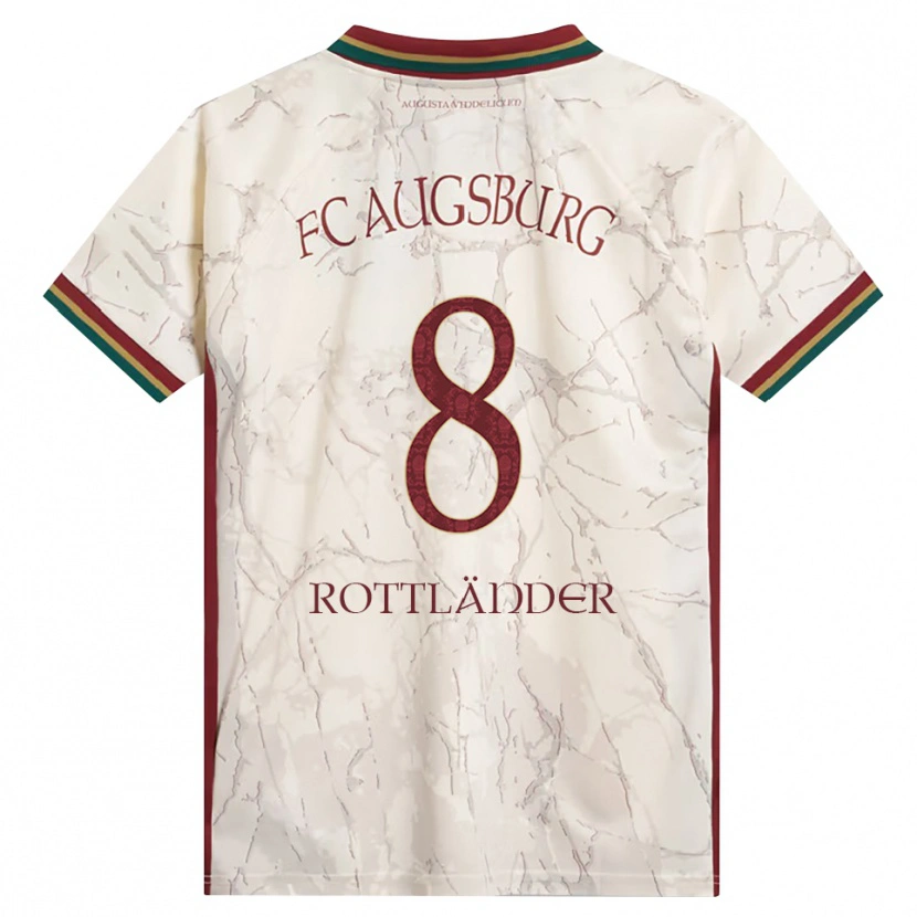 Danxen Børn Amelie Rottländer #8 Grøn Ris Hvid Bordeaux Hjemmebane Spillertrøjer 2026/27 Trøje T-Shirt