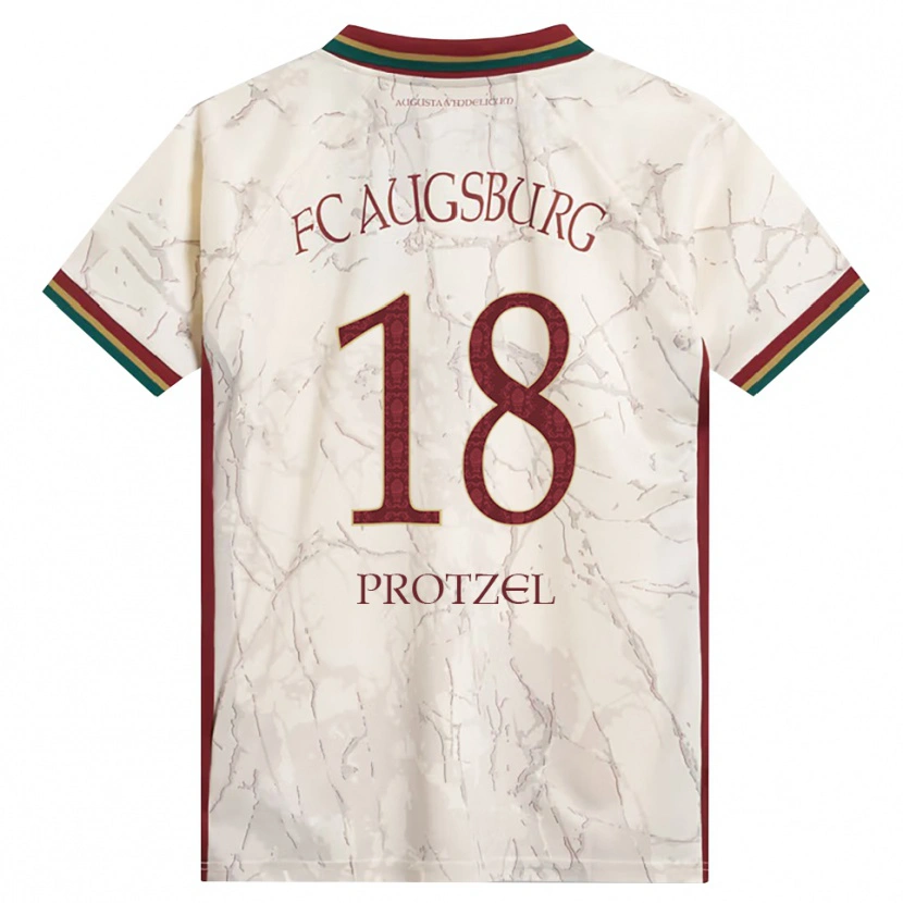 Danxen Børn Ann-Sophie Protzel #18 Grøn Ris Hvid Bordeaux Hjemmebane Spillertrøjer 2026/27 Trøje T-Shirt