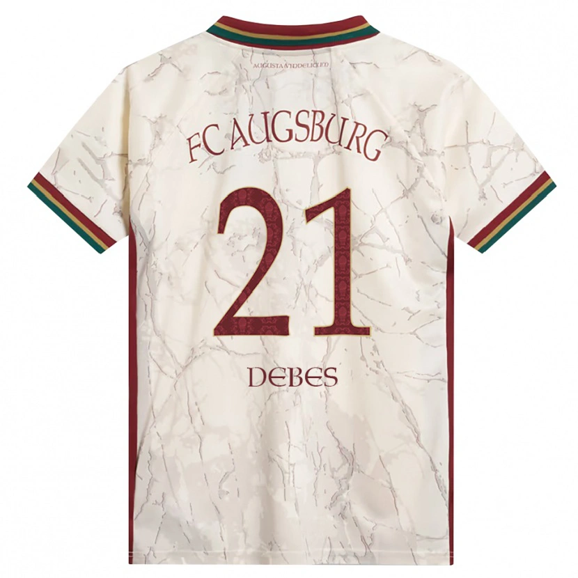 Danxen Børn Magdalena Debes #21 Grøn Ris Hvid Bordeaux Hjemmebane Spillertrøjer 2026/27 Trøje T-Shirt