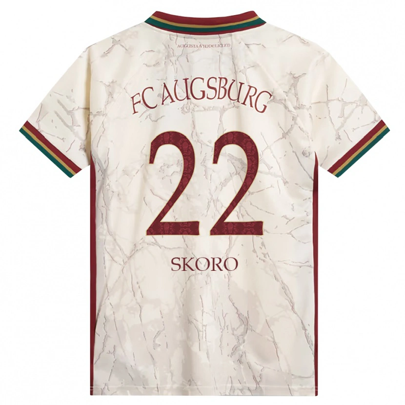 Danxen Børn Luka Skoro #22 Grøn Ris Hvid Bordeaux Hjemmebane Spillertrøjer 2026/27 Trøje T-Shirt