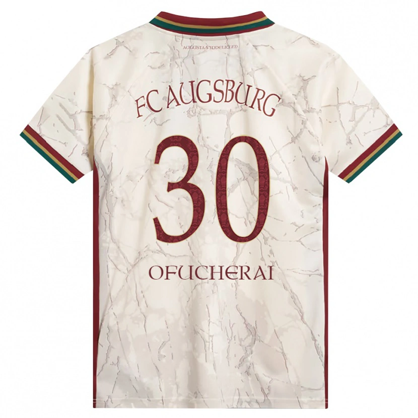 Danxen Børn Isaac Ofucherai #30 Grøn Ris Hvid Bordeaux Hjemmebane Spillertrøjer 2026/27 Trøje T-Shirt