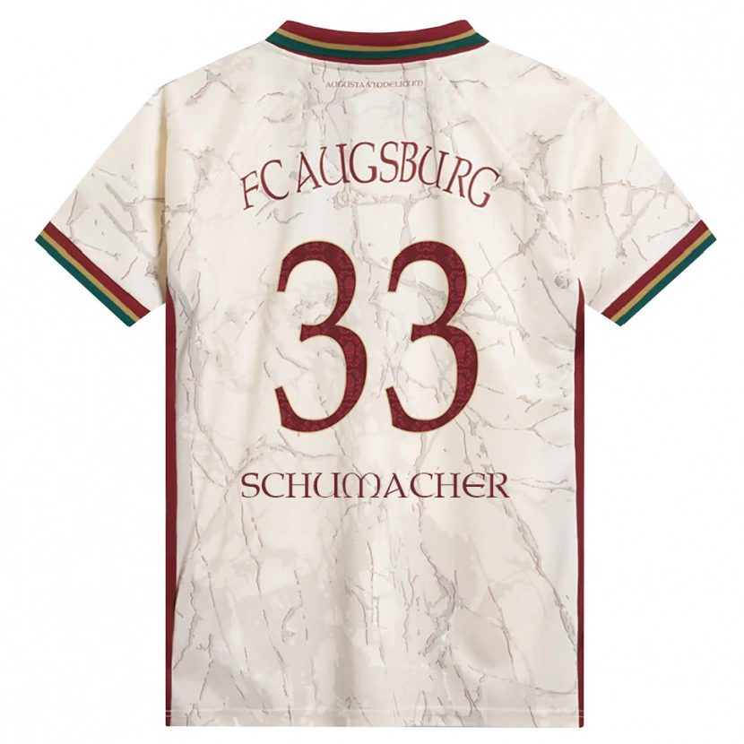 Danxen Børn Till Schumacher #33 Grøn Ris Hvid Bordeaux Hjemmebane Spillertrøjer 2026/27 Trøje T-Shirt