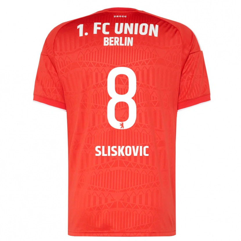 Danxen Børn Duje Sliskovic #8 Rød Hvid Hjemmebane Spillertrøjer 2026/27 Trøje T-Shirt