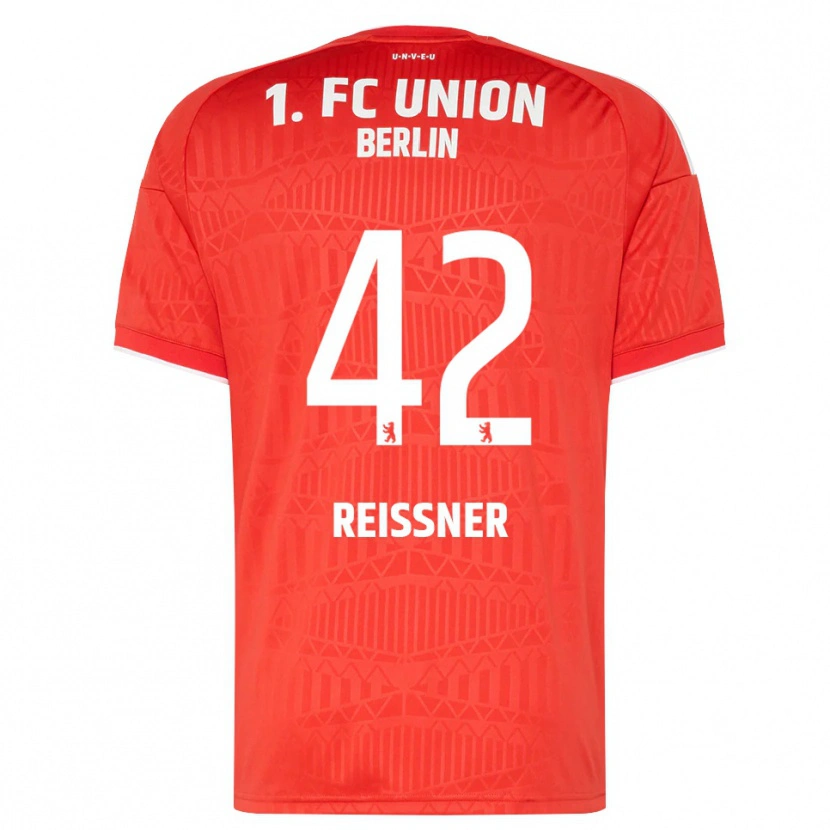 Danxen Børn Naika Reissner #42 Rød Hvid Hjemmebane Spillertrøjer 2026/27 Trøje T-Shirt