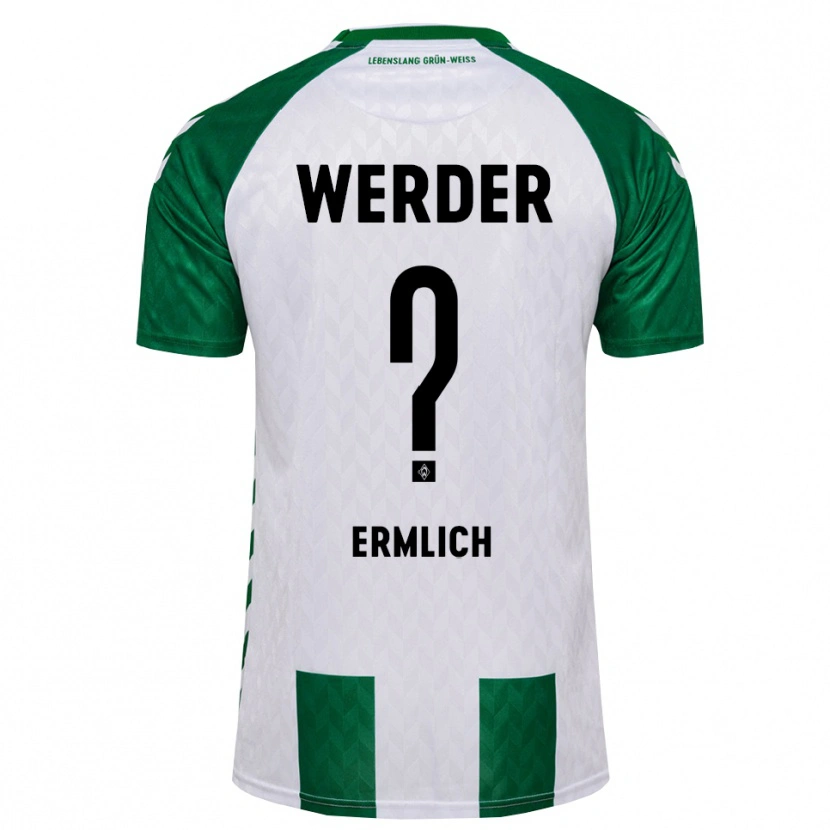 Danxen Børn Kjell Ermlich #0 Grøn Hvid Hjemmebane Spillertrøjer 2026/27 Trøje T-Shirt