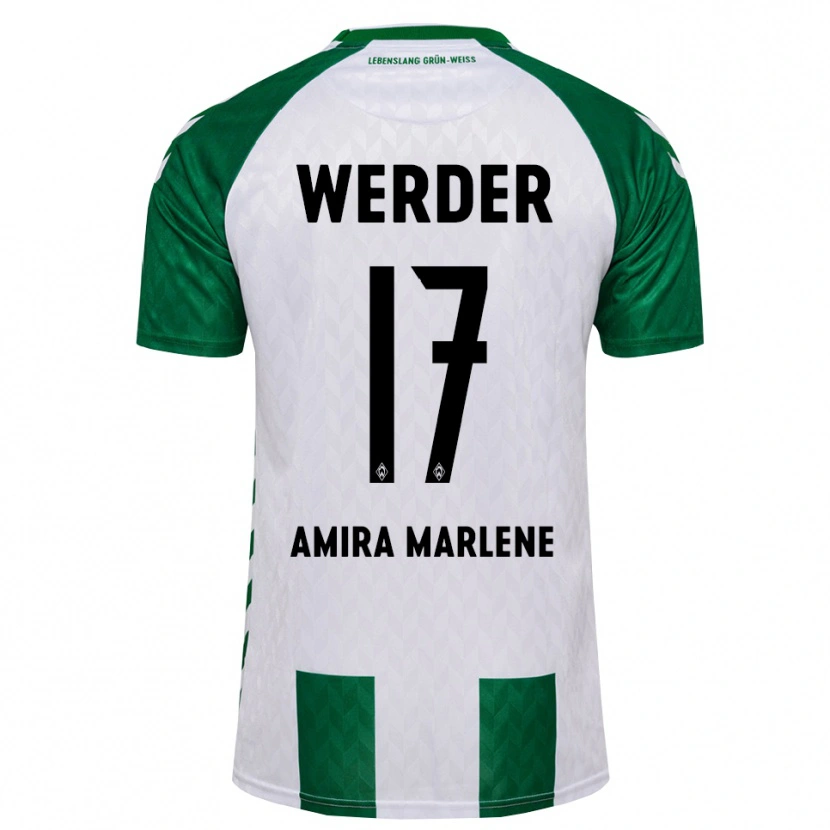 Danxen Børn Amira Marlene Dahl #17 Grøn Hvid Hjemmebane Spillertrøjer 2026/27 Trøje T-Shirt
