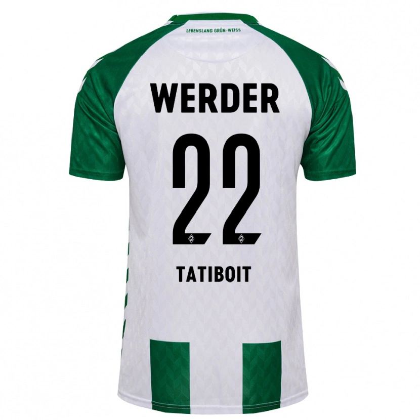 Danxen Børn Kieran Tatiboit #22 Grøn Hvid Hjemmebane Spillertrøjer 2026/27 Trøje T-Shirt