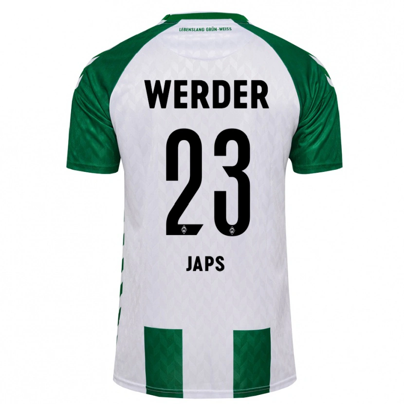 Danxen Børn Adrian Japs #23 Grøn Hvid Hjemmebane Spillertrøjer 2026/27 Trøje T-Shirt