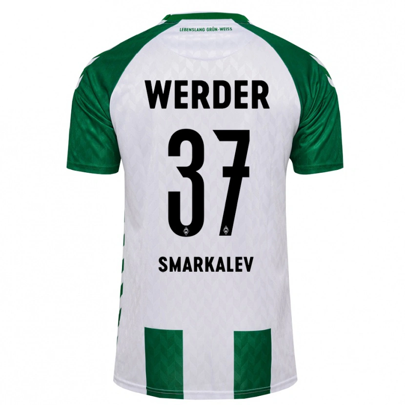 Danxen Børn Stefan Smarkalev #37 Grøn Hvid Hjemmebane Spillertrøjer 2026/27 Trøje T-Shirt