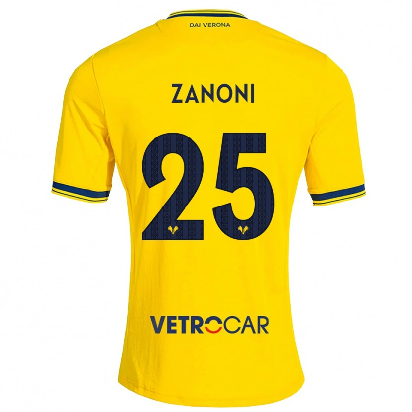 Danxen Børn Greta Zanoni #25 Gul Rød Udebane Spillertrøjer 2026/27 Trøje T-Shirt