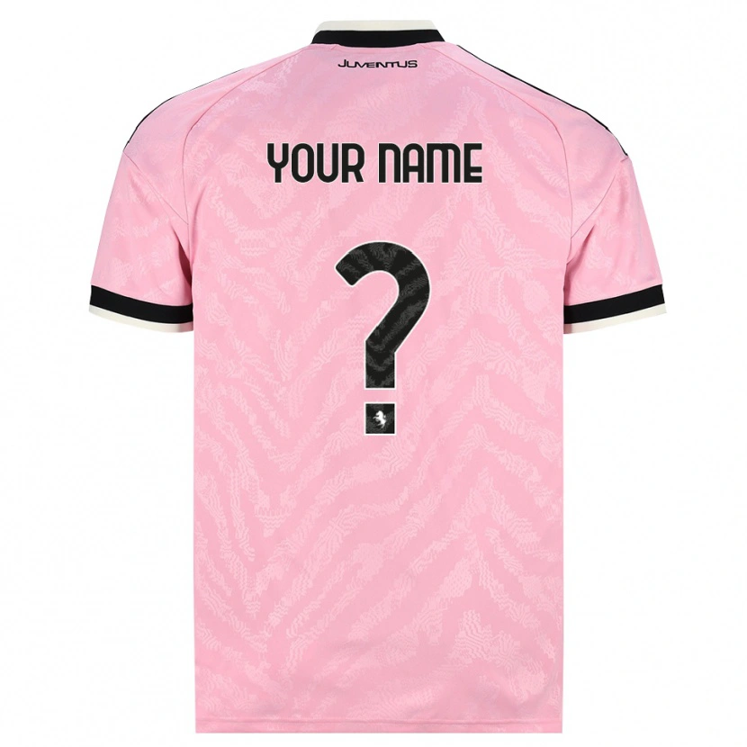 Danxen Børn Dit Navn #0 Pink Sort Udebane Spillertrøjer 2026/27 Trøje T-Shirt