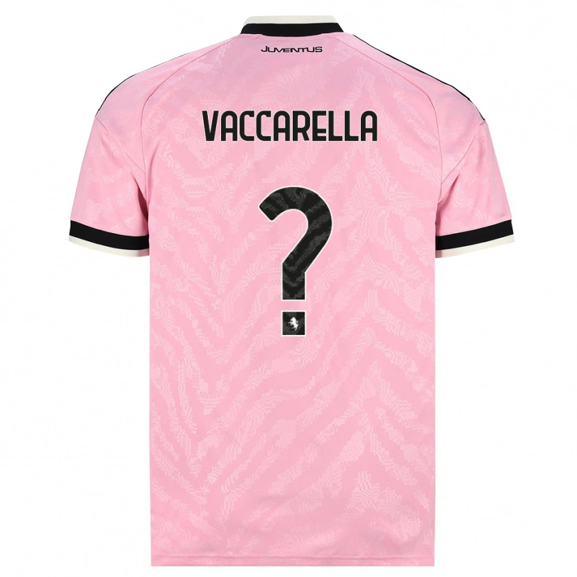 Danxen Børn Marco Vaccarella #0 Pink Sort Udebane Spillertrøjer 2026/27 Trøje T-Shirt