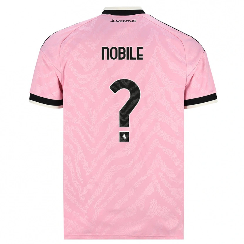 Danxen Børn Alessio Nobile #0 Pink Sort Udebane Spillertrøjer 2026/27 Trøje T-Shirt