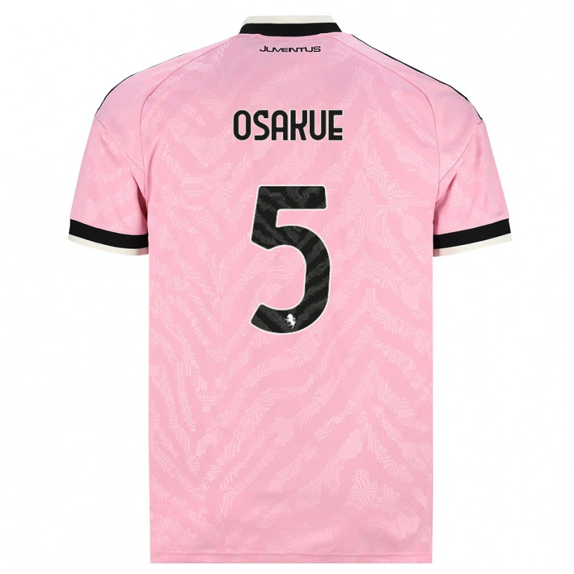 Danxen Børn Denaly Osakue #5 Pink Sort Udebane Spillertrøjer 2026/27 Trøje T-Shirt