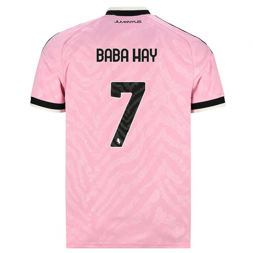 Danxen Børn Amir Baba Hay #7 Pink Sort Udebane Spillertrøjer 2026/27 Trøje T-Shirt