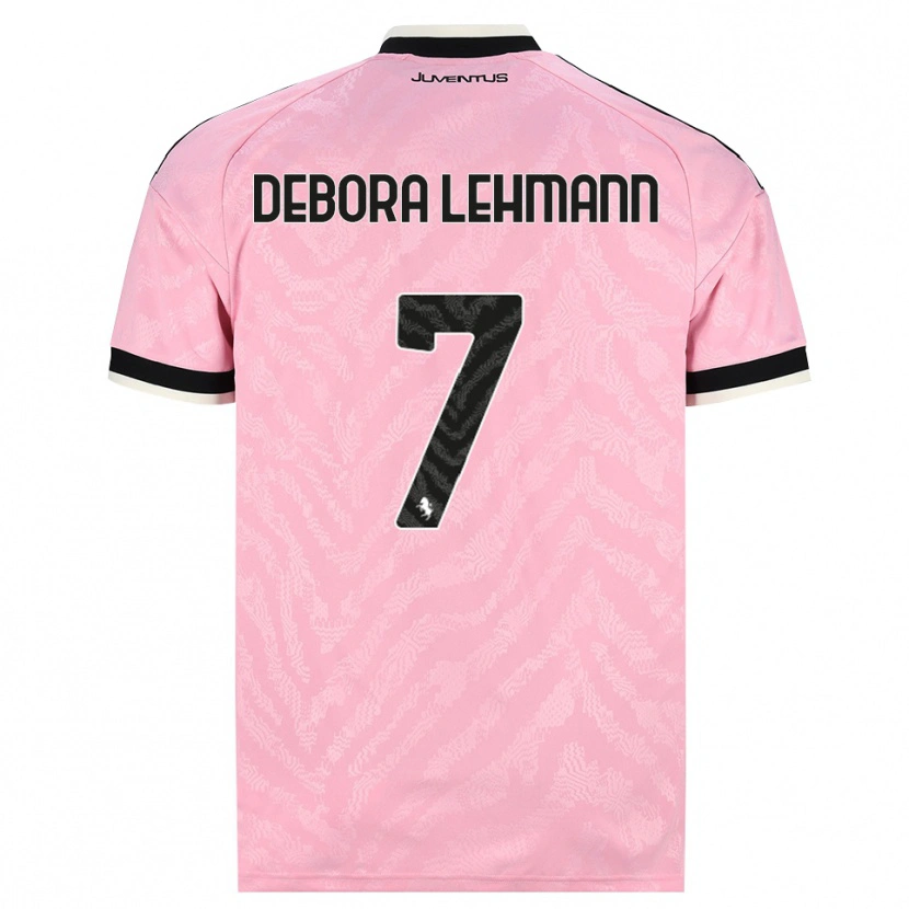 Danxen Børn Alisha Debora Lehmann #7 Pink Sort Udebane Spillertrøjer 2026/27 Trøje T-Shirt