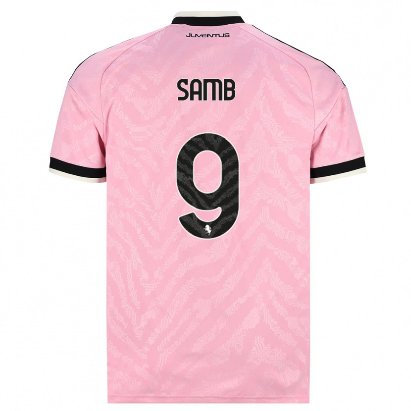 Danxen Børn Demba Samb #9 Pink Sort Udebane Spillertrøjer 2026/27 Trøje T-Shirt