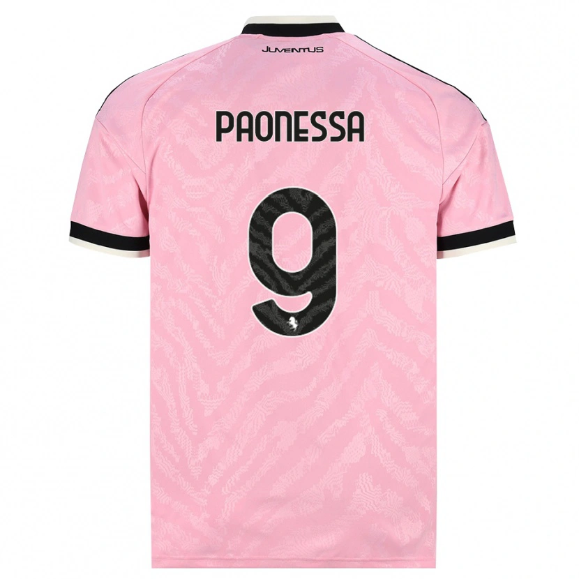 Danxen Børn Riccardo Paonessa #9 Pink Sort Udebane Spillertrøjer 2026/27 Trøje T-Shirt