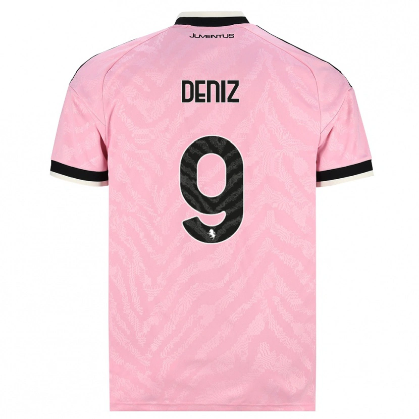 Danxen Børn Esad Deniz #9 Pink Sort Udebane Spillertrøjer 2026/27 Trøje T-Shirt