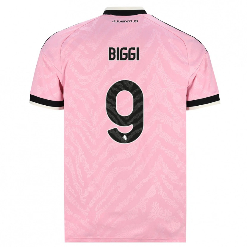 Danxen Børn Silvano Biggi #9 Pink Sort Udebane Spillertrøjer 2026/27 Trøje T-Shirt
